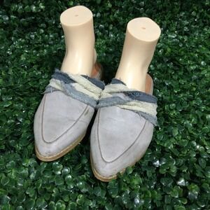 Mi.iM Tilli mule slip on shoe womens sz 7.5 blue/gray‎